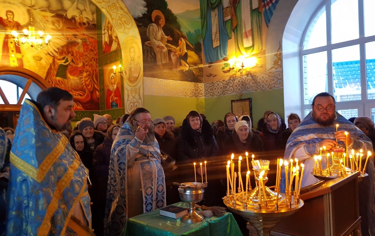 17.02.2019 г. Освящение храма Казанской иконы Божией Матери в с. Александровка. 