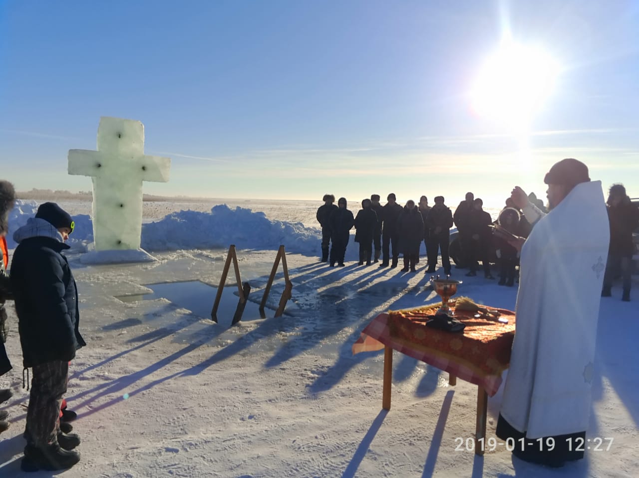 19.01.2019 г. Освящение Иордани в с. Анновка Федоровского района.